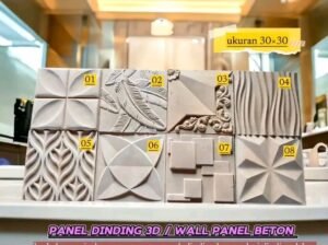 Wall panel 3D beton