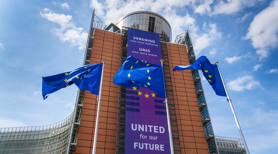 Eu To Review Mica, As 80% Of Crypto Firms Vanish In Compliance Cull Eu20Flags20In20Front20Of20The20European20Commission20Headquarters20In20Belgium Id 321263Fa