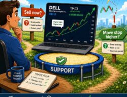 Should You Sell Dell Stock Or Move Your Stop Higher? Practical Lesson In Trade Management