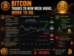 Bitcoin Trades To New Highs For The Week, But Backs Off