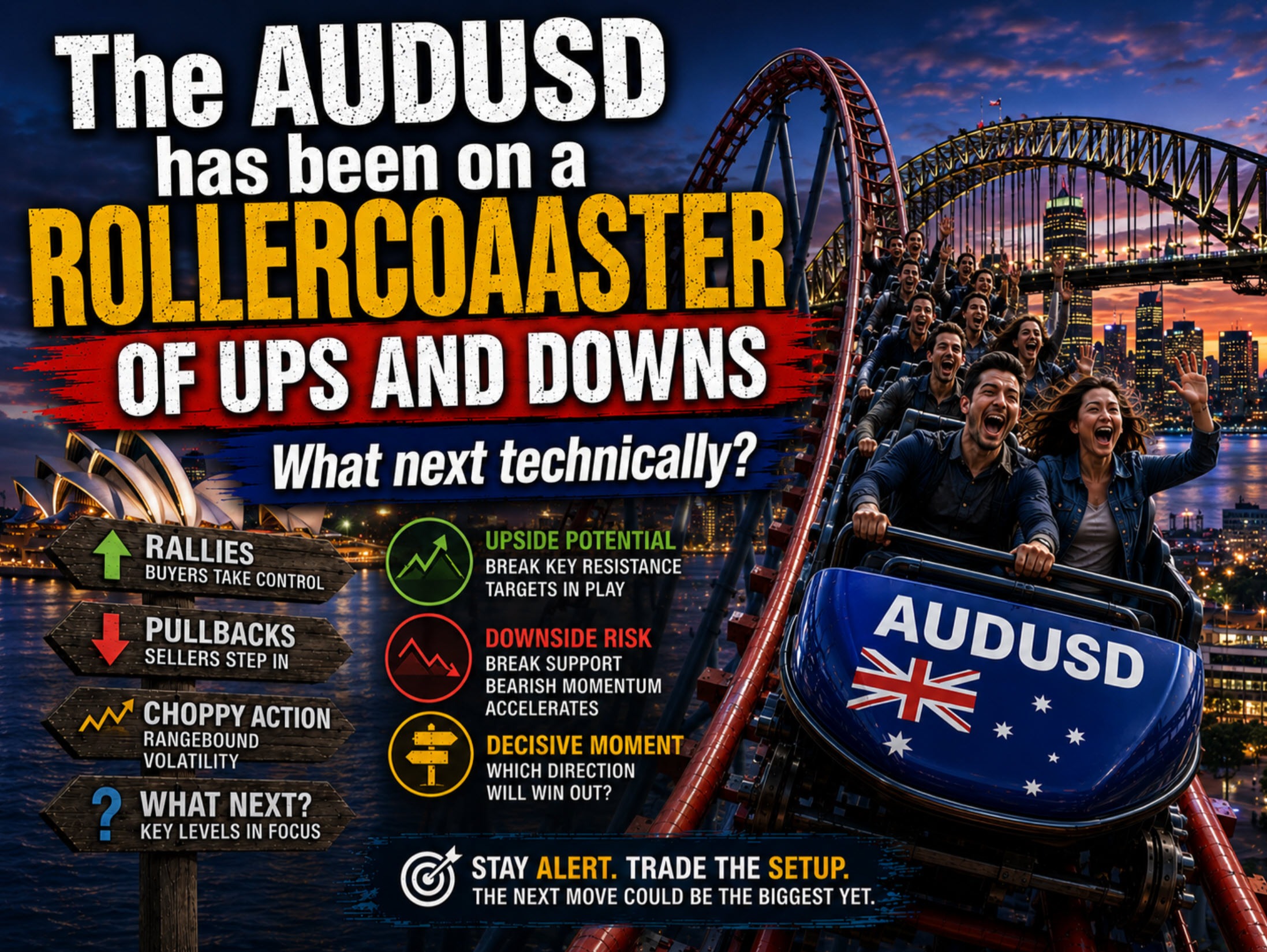 Audusd Retraces Some Of The Gains Seen Yesterday. What Next For Traders? Audusd20Rollercoaster Featured 1785512494