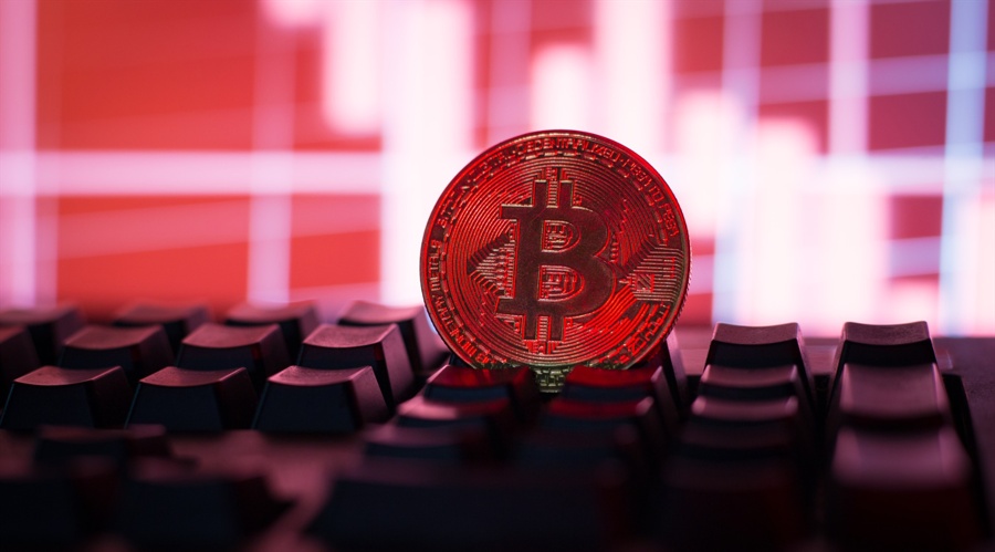 Bitcoin Price Prediction: Btc Breaks Its 50-Month Ema In The Worst Month Since 2022 Bitcoin20Falling20Down20Concept.20Cryptocurrency20Physical20Bitcoin20On20Computer2C20Pc20