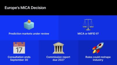Europe’S Biggest Crypto Decision Isn’T About Stablecoins But About Prediction Markets