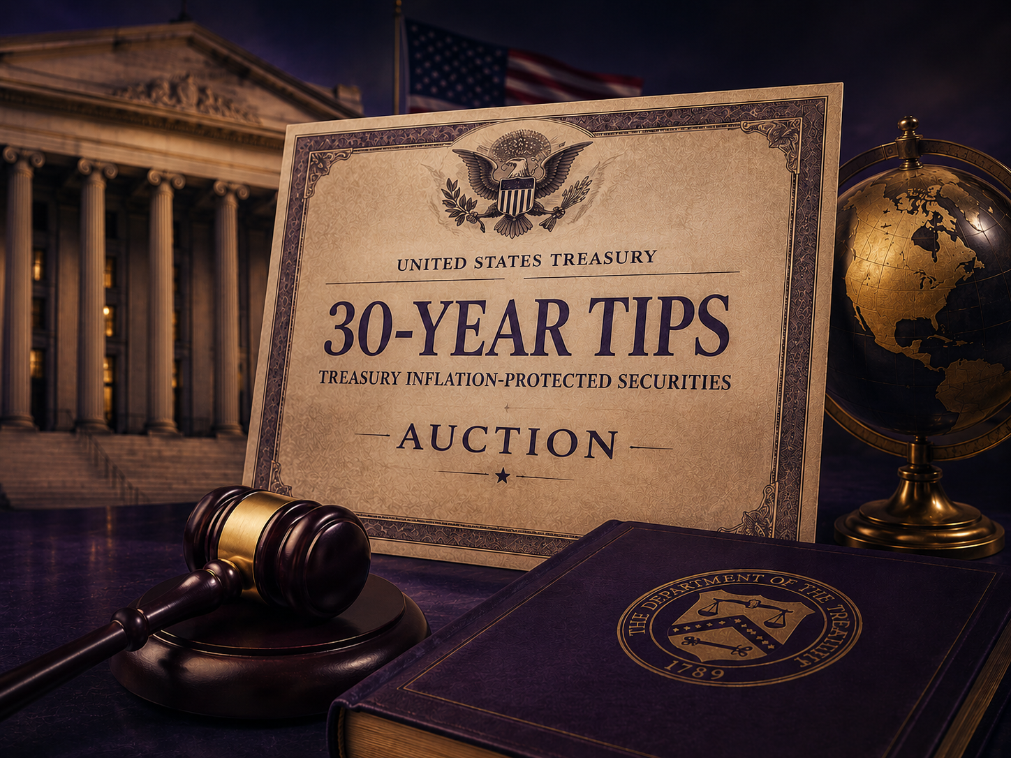 Us Treasury Auctions Off $9 Billion Of 30-Year Tips At 2.973% Vs 2.991% Wi 30 Year Tips Auction
