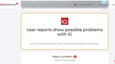 Ig Clients Report Login Failures Across Platforms Before Us Market Open 10 Ig Clients Report Login Failures Across Platforms Before Us Market Open Downdetector Id 04Fdf9F7 981C 4Afe 9A1D 6513F0446Ac3 Size900