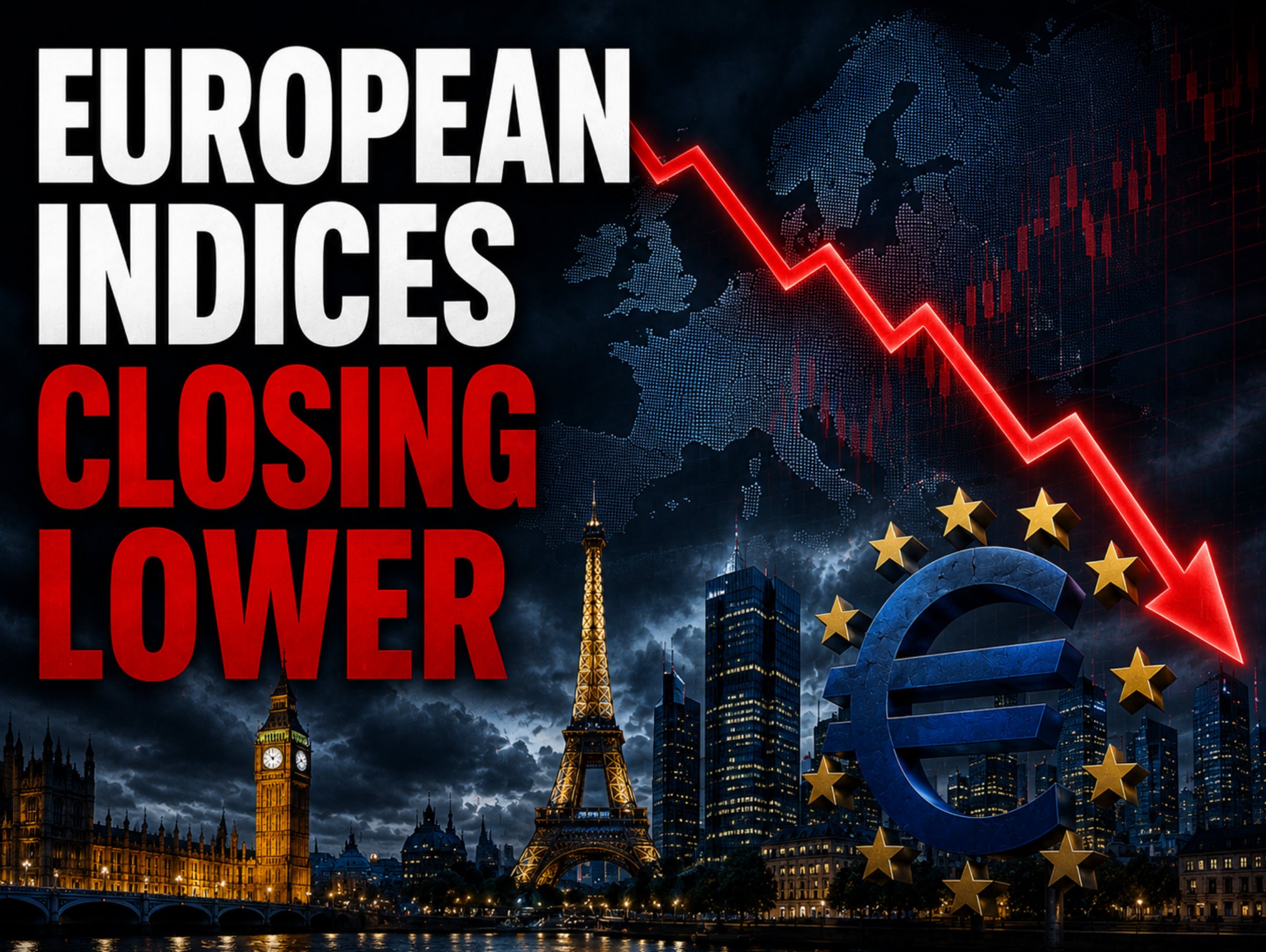 European Shares Close Mostly Lower As Yields Jump; Dax Bucks The Trend European20Indices20Close20Lower Featured 1786723667