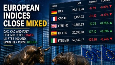 European Shares Close Mixed; Us Tech Stocks Lags European20Indices20Close20Mixed Featured 1787587226